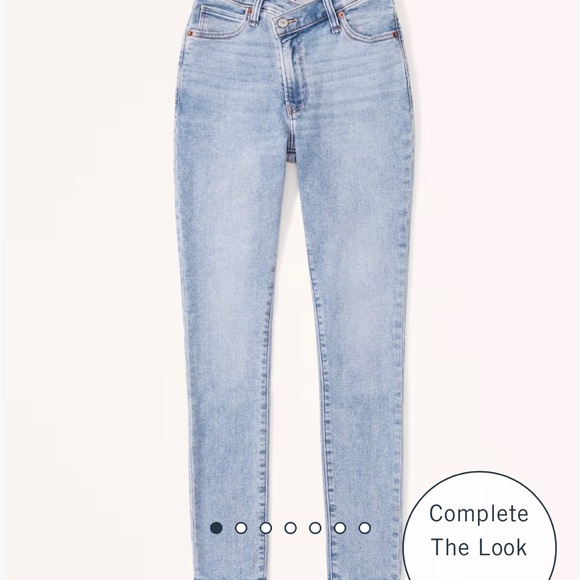 Abercrombie & Fitch Denim - Curve Love High Rise Super Skinny Ankle Jean